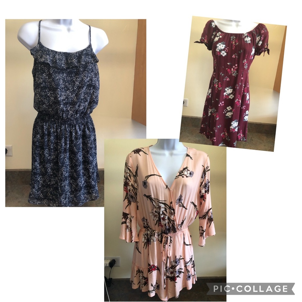 2 floral dresses & romper❤️